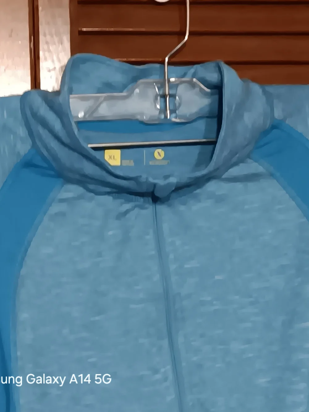 Xersion Light Blue Quarter-Zip Cowl Pullover
